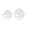 White & Gray Circular Abstract Marble Elephant Sculpture Set